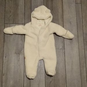 Little bear Body suit fleece with magnetic buttons